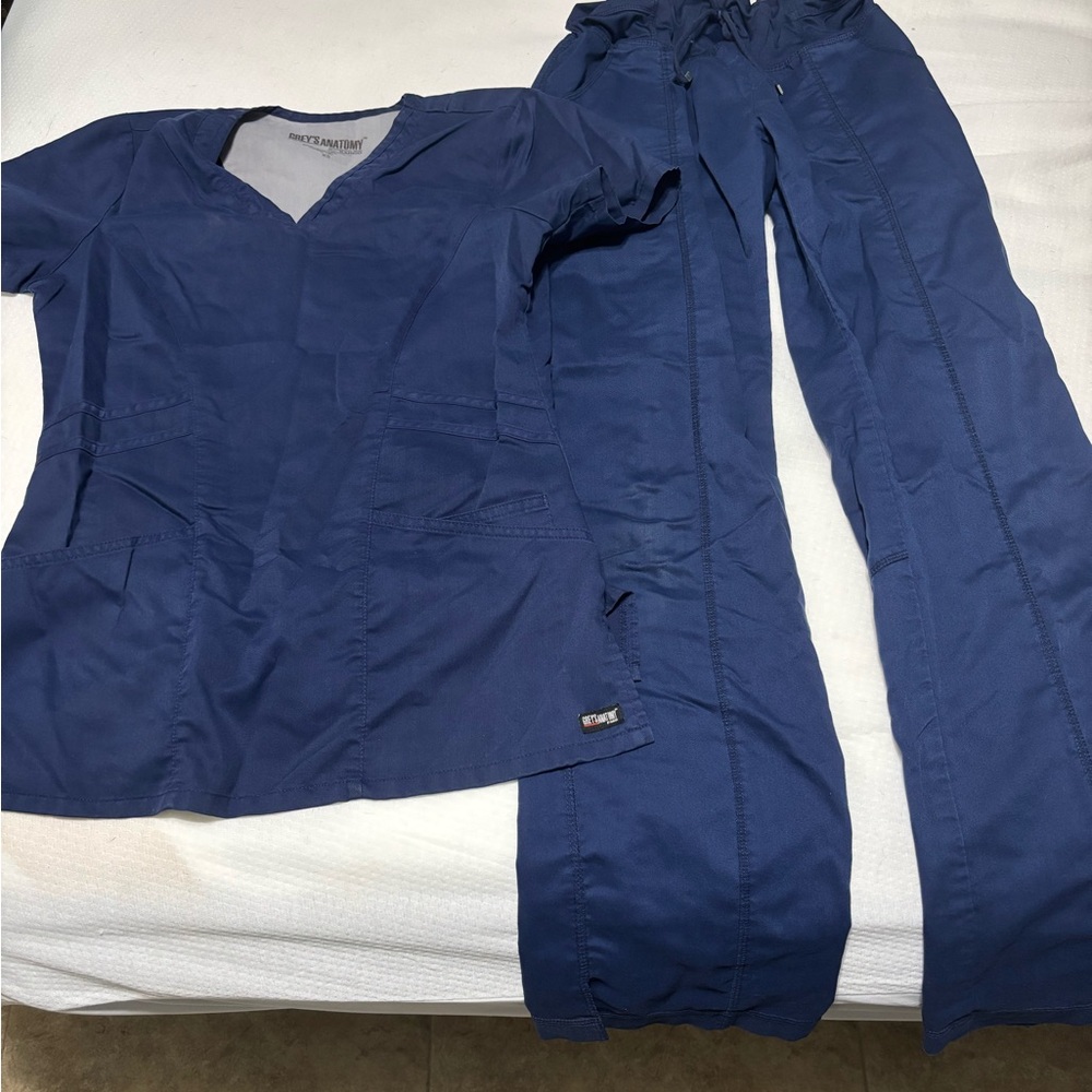 Grey's Anatomy Blue Scrub Set